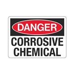 Danger Corrosive Chemical Sign